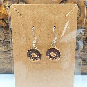 Chocolate Donut Earrings